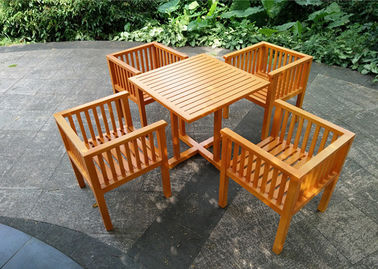 中国 防水庭のテーブルおよび椅子の固体木の庭の家具の安定した耐久財 サプライヤー
