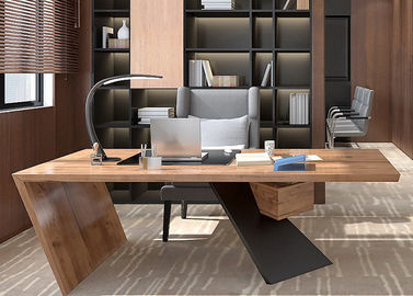 中国 上級管理者のオフィスのための古典的な支配人室の家具/木製の事務机 サプライヤー