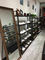 靴の専門店のための黒いモジュラー靴屋の表示棚の安定した構造 サプライヤー