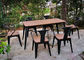 余暇の喫茶店棒のために置かれる簡単な現代固体木の屋外の家具のバルコニーのチェアー テーブル サプライヤー