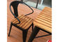 余暇の喫茶店棒のために置かれる簡単な現代固体木の屋外の家具のバルコニーのチェアー テーブル サプライヤー