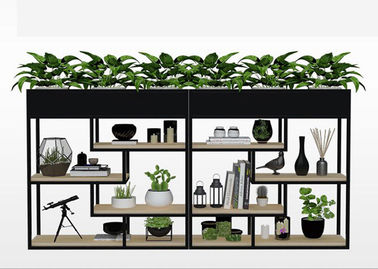 中国 敏感なバルコニーの植木鉢の棚、植物の金属の庭は多機能塀に棚に置きます サプライヤー