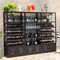 ワインを貯えるための現代贅沢な金属のワインの表示棚の黒MQ-S005 サプライヤー