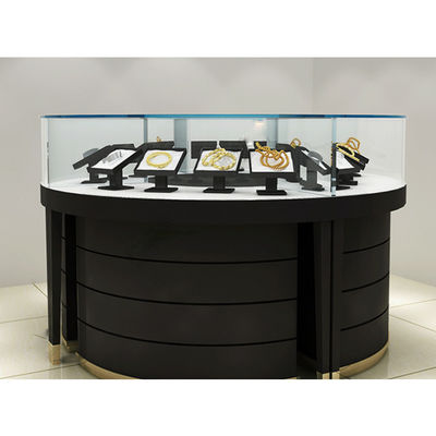 カスタマイズされた熱い販売の贅沢なショーケースの宝石類の陳列台の宝石類の表示キオスクの宝石類のショールームのレイアウトおよび設計